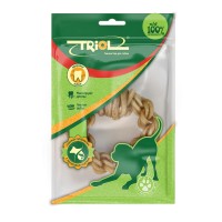 Кольцо плетеное из жил с маслом лосося для собак, 9 см (арт. ТР 10151126) Triol