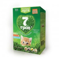 Травка Альпийские луга 7 трав для кошек лоток 75 г