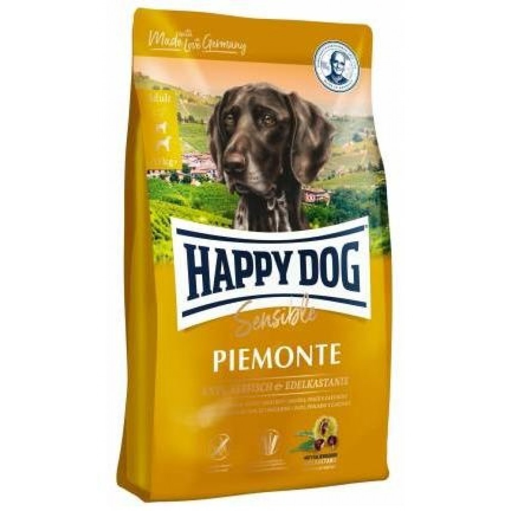 Корм Happy Dog Sensible Piemonte - для взрослых собак с чувствительным пищеварением всех пород с уткой Корм Happy Dog Sensible Piemonte - для взрослых собак с чувствительным пищеварением всех пород с уткой