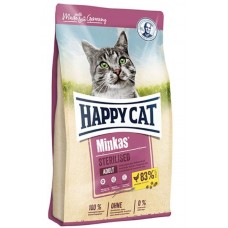 Happy Cat Minkas Sterilised - сухой корм для стерилизованных кошек с курицей Happy Cat Minkas Sterilised - сухой корм для стерилизованных кошек с курицей