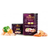 Nuevo консервы для взрослых кошек с курицей и креветками, 200 г, 400 г (арт. 95107, 95108)