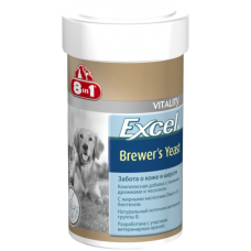 8 in 1 Excel Brewer's Yeast - пивные дрожжи для кошек и собак