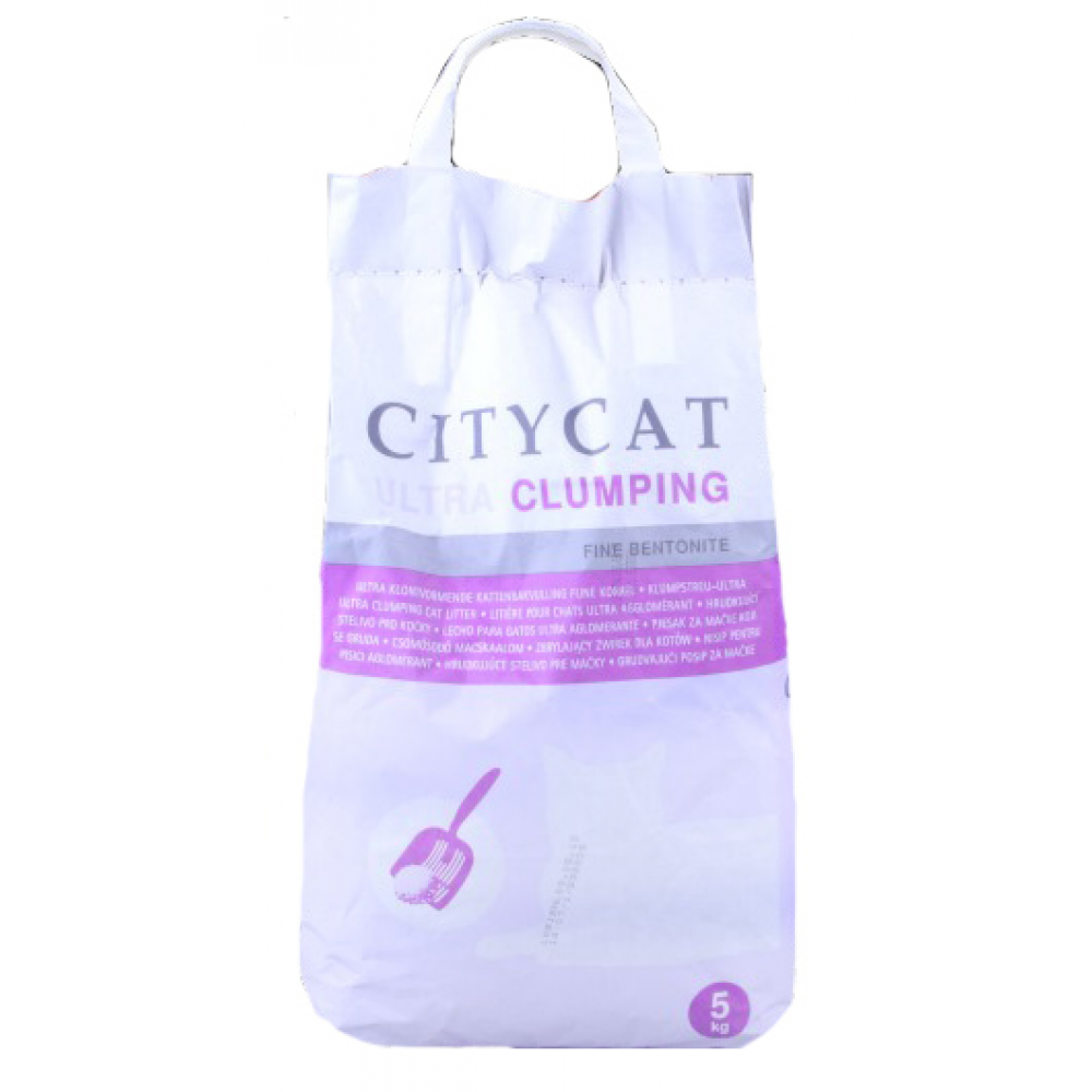 Sanicat Сitycat Ultra Clumping - ультра комкующийся наполнитель из бентонита для кошачьего туалета Sanicat Сitycat Ultra Clumping - ультра комкующийся наполнитель из бентонита для кошачьего туалета