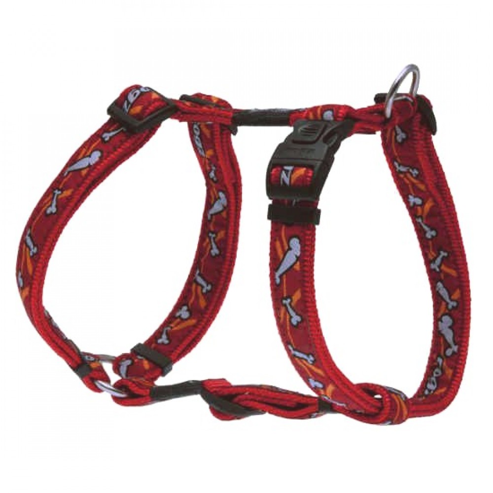 Rogz шлейка для собак нейлон Fancy dress XL,расцветка Tuigje Bones 2,5 см.*60-100 см. (арт. RSJ02X) Rogz шлейка для собак нейлон Fancy dress XL,расцветка Tuigje Bones 2,5 см.*60-100 см. (арт. RSJ02X)