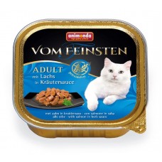 Vom Feinsten Adult GRAINFREE - консервы для кошек с лососем в соусе из трав (100 г) (арт. ВЕТ83361) Vom Feinsten Adult GRAINFREE - консервы для кошек с лососем в соусе из трав (100 г) (арт. ВЕТ83361)