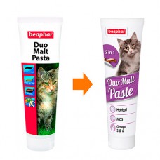 Beaphar Duo Malt Paste - Паста для выведения шерсти из желудка у кошек 100 г Beaphar Duo Malt Paste - Паста для выведения шерсти из желудка у кошек 100 г