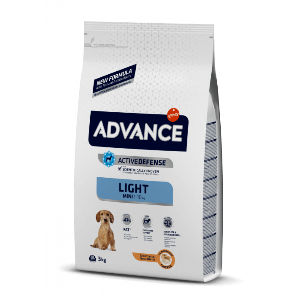 Advance Light Mini - сухой корм для взрослых собак мелких пород склонных к лишнему весу Advance Light Mini - сухой корм для взрослых собак мелких пород склонных к лишнему весу