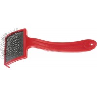 Redplastic Пуходерка пластмас. для собак, средняя с каплей, средней жесткости (6,5*5,5 см) 17*6,5*4,5 см (арт. 0113)