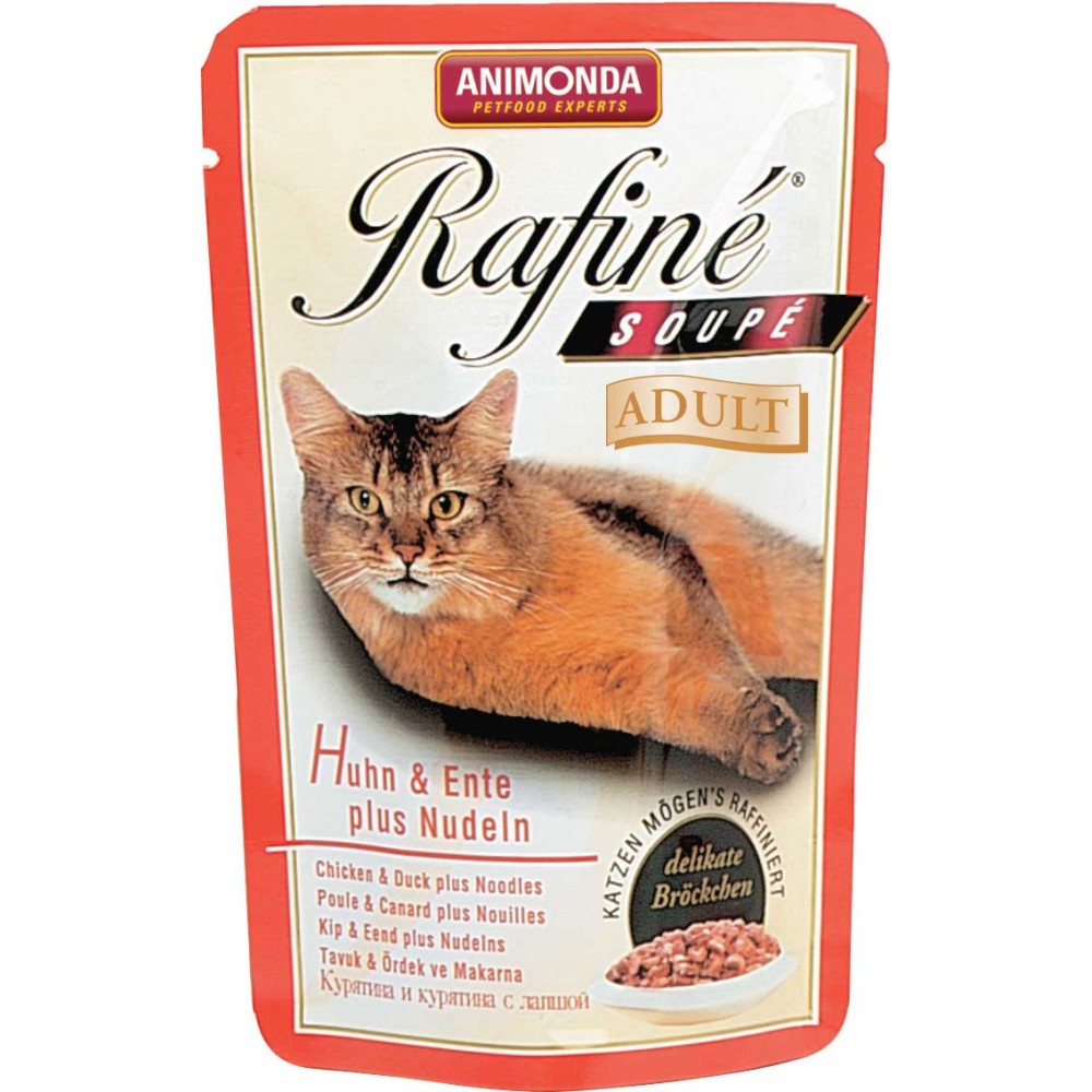 Rafine Soupe Adult - консервы для кошек, с курицей, уткой и пастой (100 г) (арт. ВЕТ83652) Rafine Soupe Adult - консервы для кошек, с курицей, уткой и пастой (100 г) (арт. ВЕТ83652)