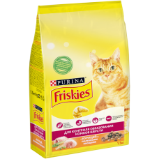 Сухой корм Friskies для взрослых кошек для контроля образования комков шерсти