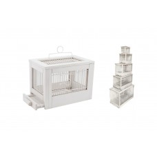 Redplastic Клетка для птиц Ретро - кантри экстра-малая, деревянная, 24,5*16*h18 см, разные цвета