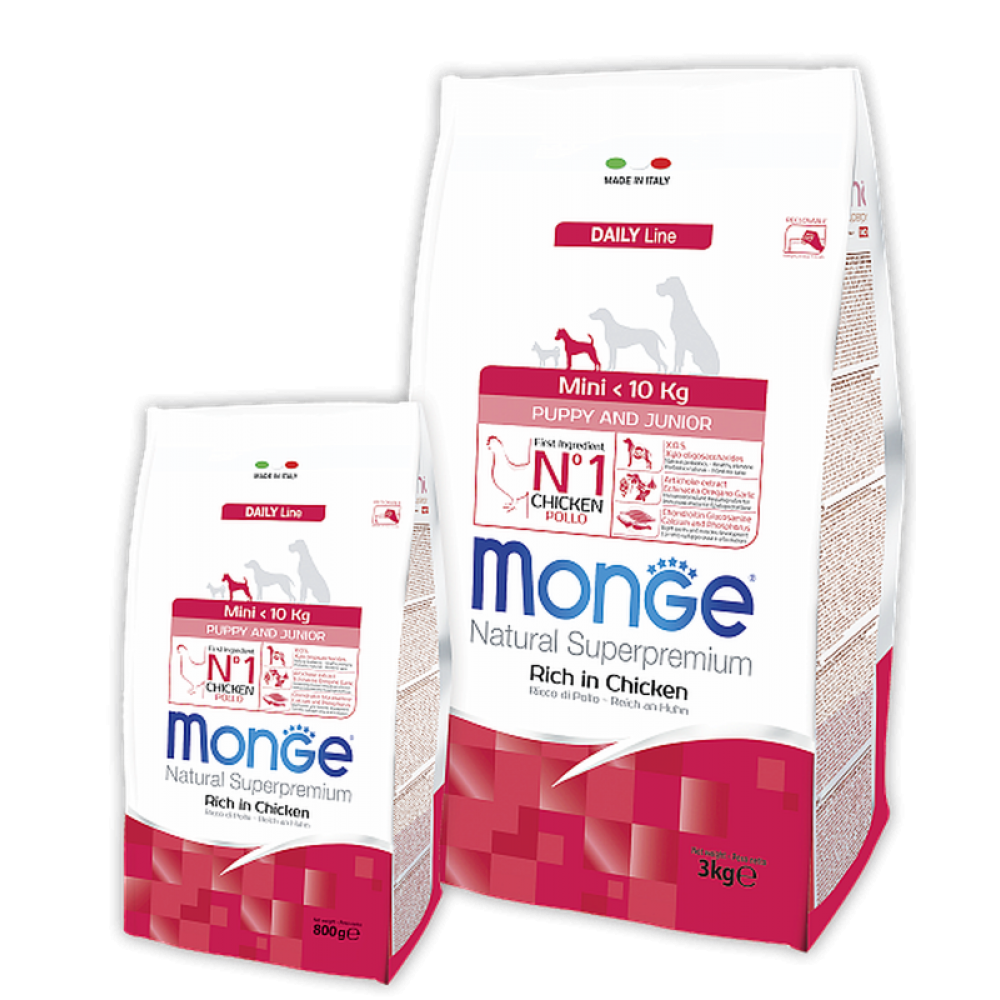 Monge Dog Mini Puppy / Junior - корм для щенков мини пород Monge Dog Mini Puppy / Junior - корм для щенков мини пород