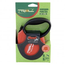 Triol поводок-рулетка Standard Soft от Flexi Red S 5 м до 15 кг, лента (арт. ТР11101002) Triol поводок-рулетка Standard Soft от Flexi Red S 5 м до 15 кг, лента (арт. ТР11101002)