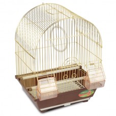 Клетка для птиц, эмаль/золото, 30*23*39 cм. Triol (арт. ТР 50691007, ТР 50611010)