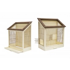 Redplastic Клетка д/птиц Ретро-кантри золото разборная, крепеж д/стен, массив дерева, 40*29*61см (арт. RP8765)