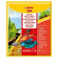 Sera San — корм для яркости окраски из хлопьев (арт. TYZ 242, 240, 290)
