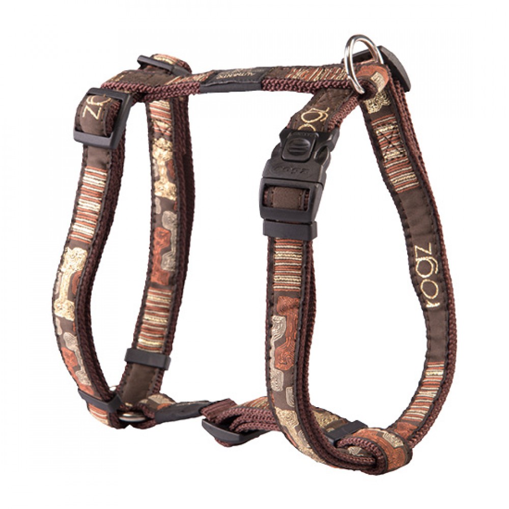 Rogz шлейка для собак нейлон Fancy dress XL,расцветка Mocha Bone 2,5 см.*60-100 см. (арт. RSJ02CE) Rogz шлейка для собак нейлон Fancy dress XL,расцветка Mocha Bone 2,5 см.*60-100 см. (арт. RSJ02CE)