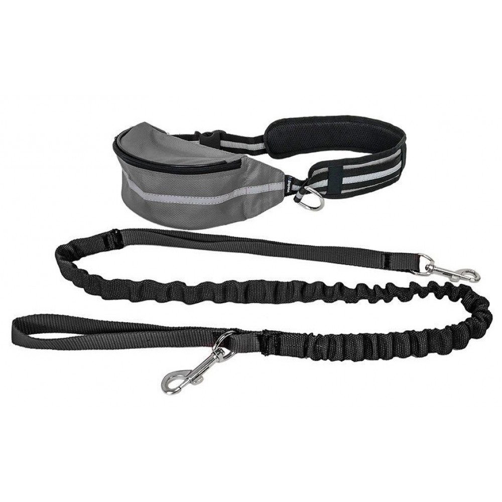 Комплект для CANICROSS поясная - сумка+потяг ZooM 130-160 см (арт. RP54893 сер) Комплект для CANICROSS поясная - сумка+потяг ZooM 130-160 см (арт. RP54893 сер)