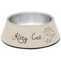 Beeztees Миска стальная для кошек, бежевая 14х4,5 см, 160 мл (арт. ВЕТ650411)