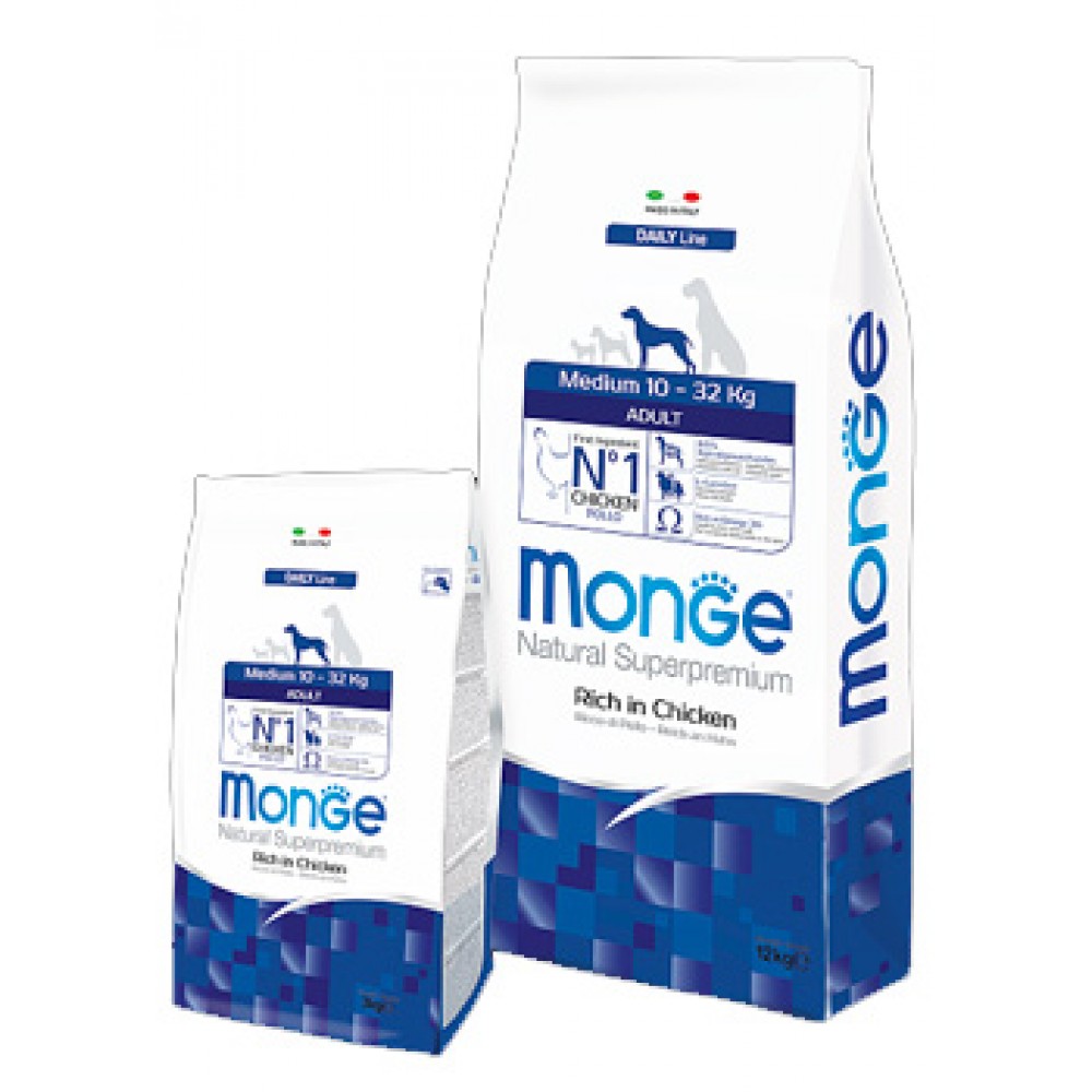Monge Medium Dog - корм для взрослых собак средних пород Monge Medium Dog - корм для взрослых собак средних пород