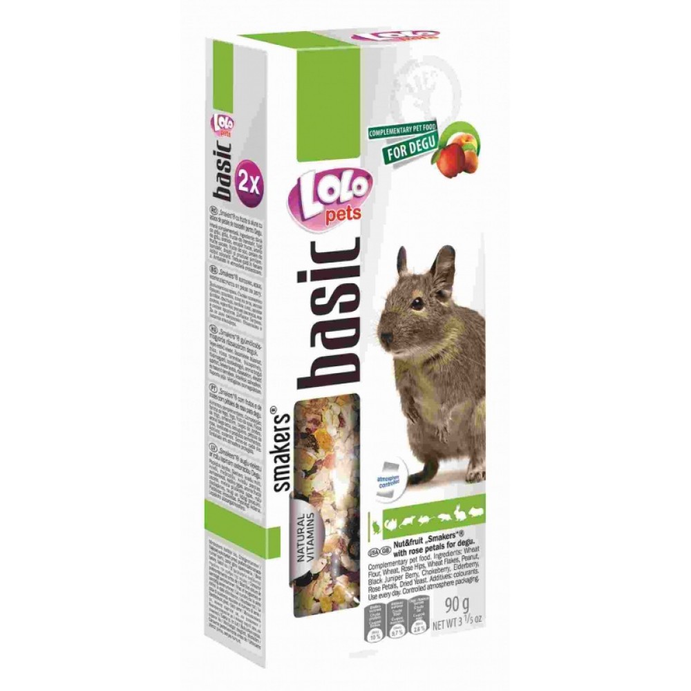 LOLO Pets Smakers с фруктами и орехами для дегу (арт. LO 71705) LOLO Pets Smakers с фруктами и орехами для дегу (арт. LO 71705)