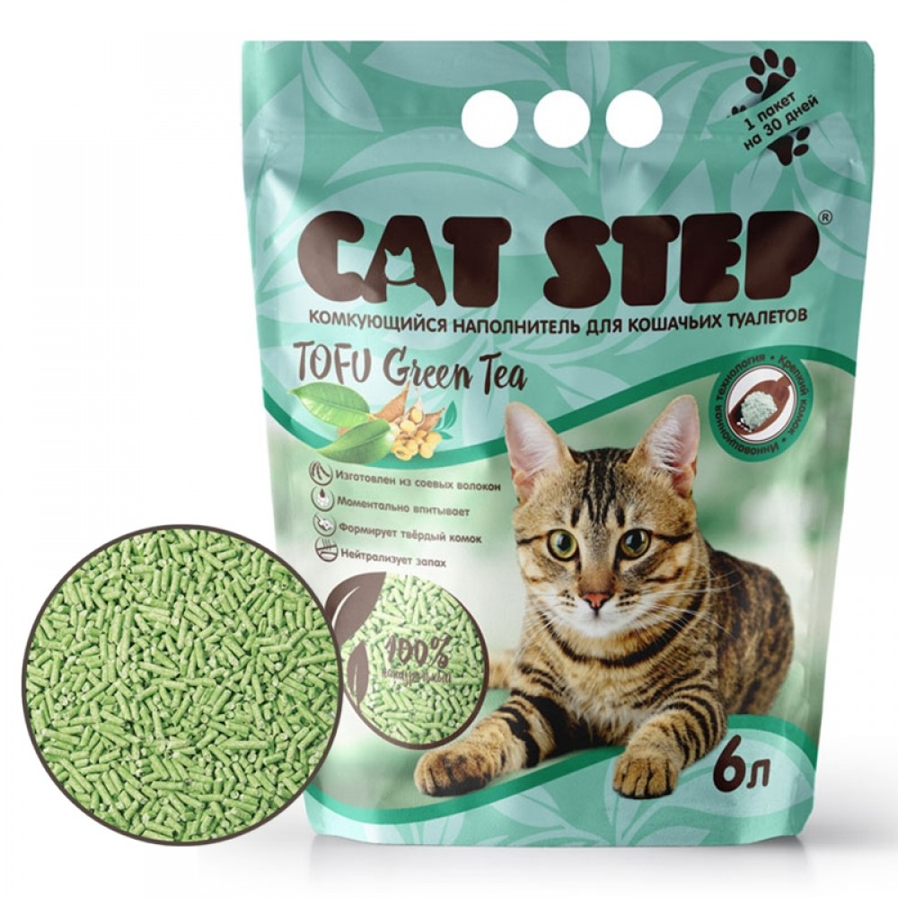 Cat Step green tea tofu соевый наполнитель для туалета кошек (аромат чая) Cat Step green tea tofu соевый наполнитель для туалета кошек (аромат чая)