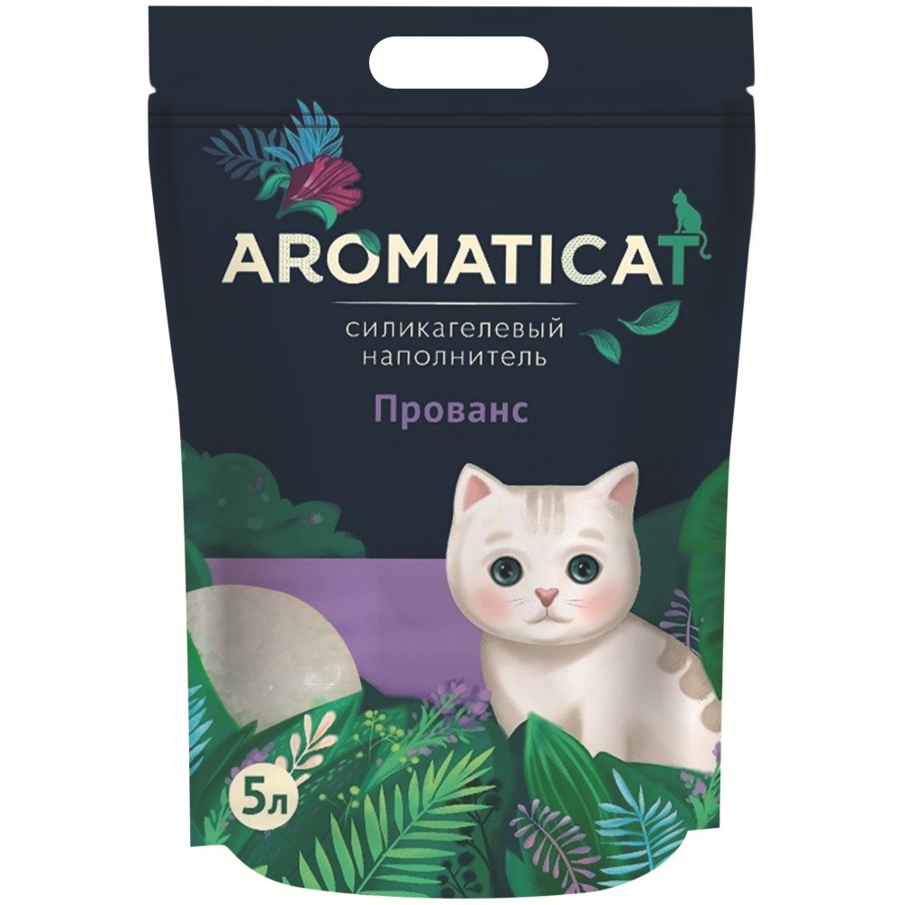 AROMATICAT Прованс - Силикагелевый наполнитель для кошачьего туалета (5 л) AROMATICAT Прованс - Силикагелевый наполнитель для кошачьего туалета (5 л)