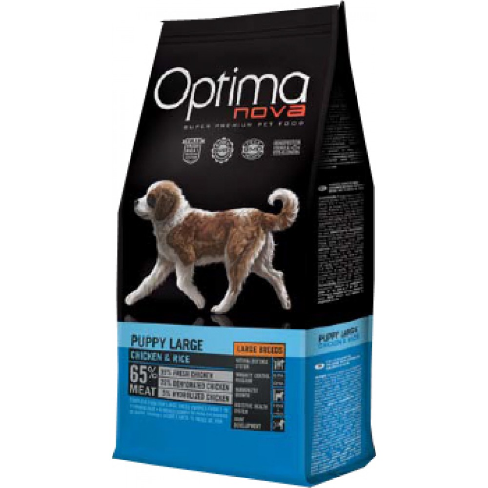 Optimanova PUPPY LARGE CHIKEN & RICE - корм для щенков крупных пород Optimanova PUPPY LARGE CHIKEN & RICE - корм для щенков крупных пород