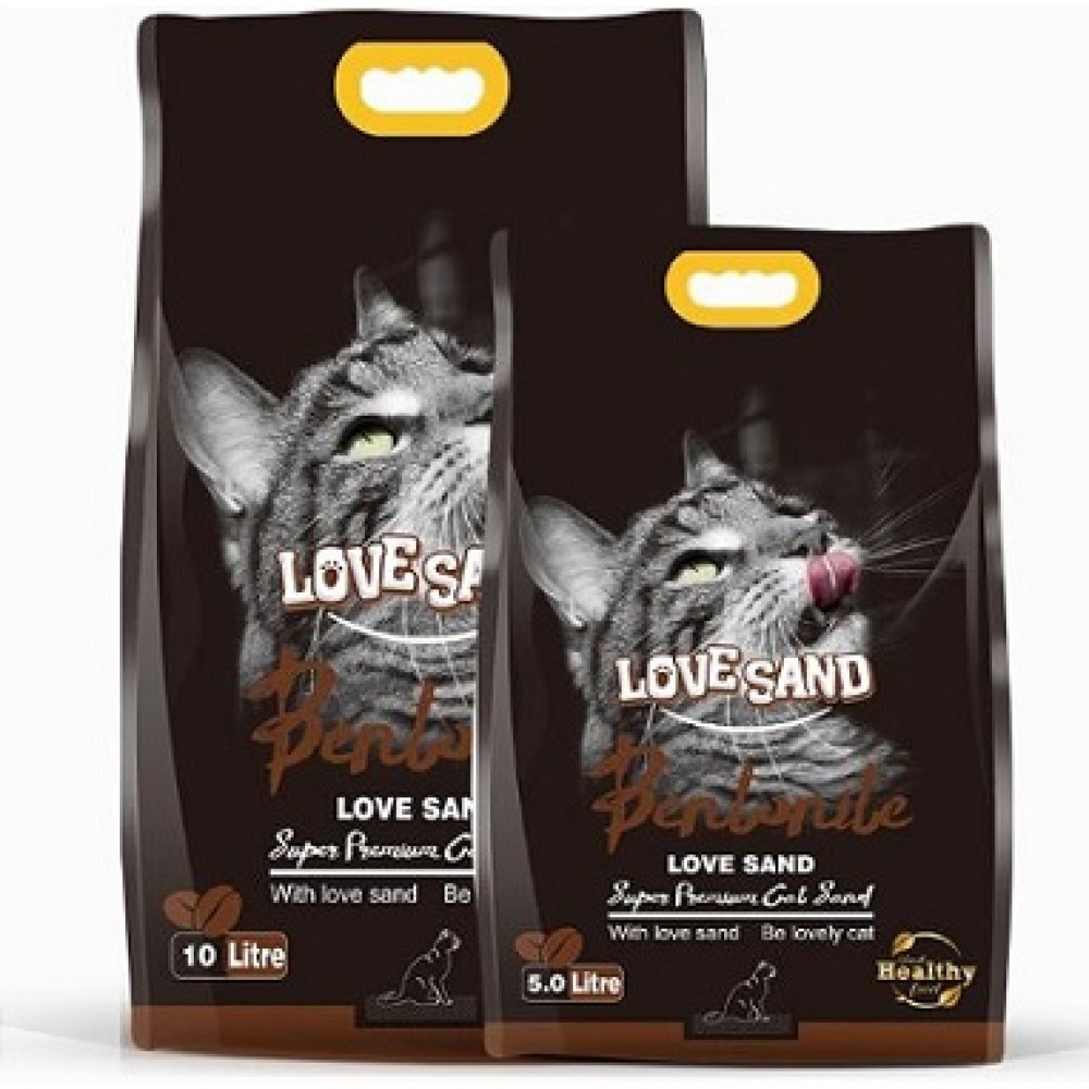 Love Sand комкующийся бентонитовый наполнитель для кошек (кофе) Love Sand комкующийся бентонитовый наполнитель для кошек (кофе)