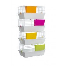 Voltrega клетка для КРОЛИКА или МОРСКОЙ СВИНКИ, цвет белый, 58x36x31 см (арт. TY001933B)