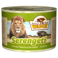 Wildcat Serengeti Senior-консервы для пожилых кошек с 5 видами мясо и картофелем Серенгети сеньор 200 гр.