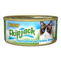 Wildcat Skipjack-консервы для кошек с тунцом и зеленой фасолью 70 гр.