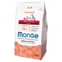 Monge Dog Mini Salmon / Rice - корм для мини собак, лосось