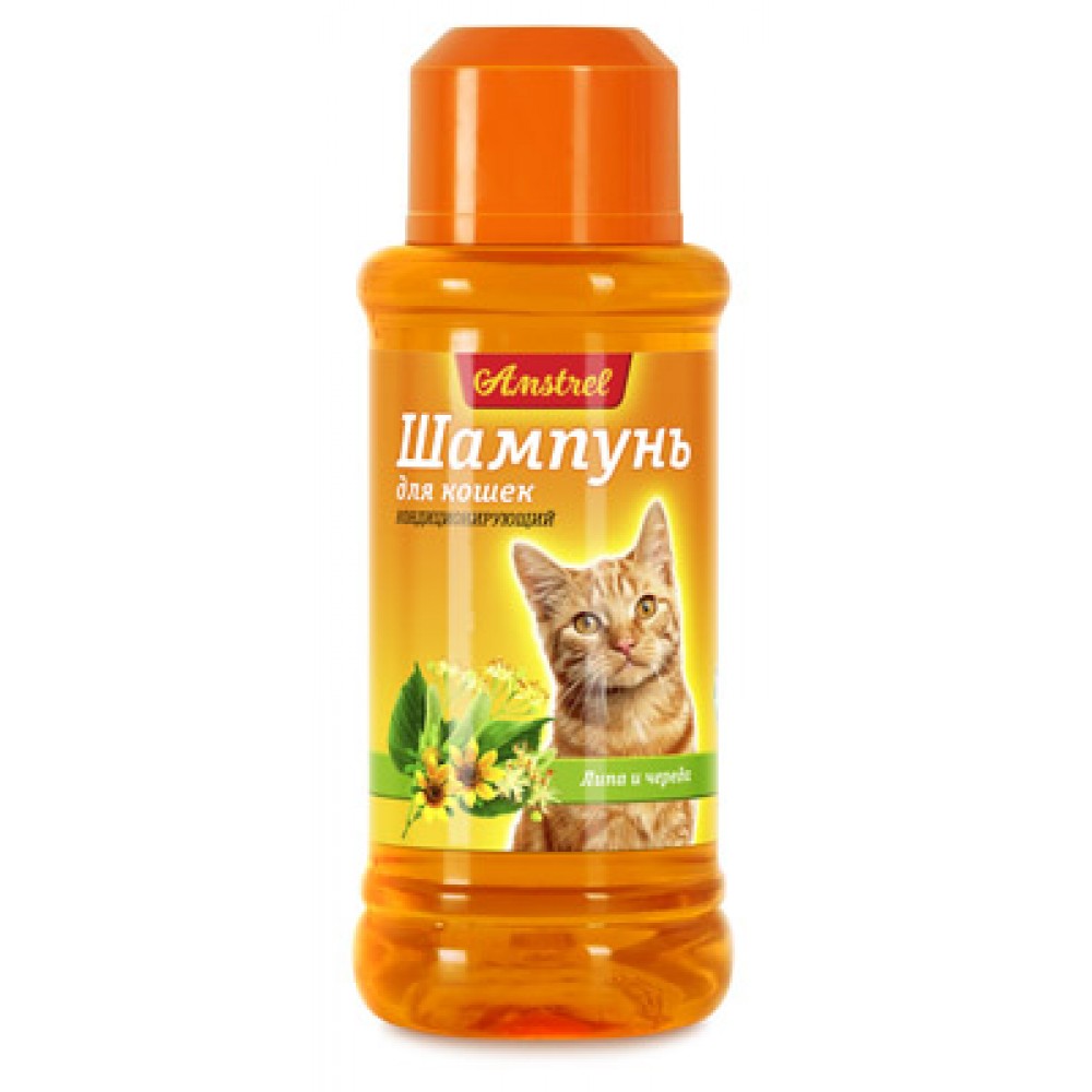 Шампунь Amstrel для кошек кондиционирующий с липой и чередой, 320 мл (арт. TYZ EVC001) Шампунь Amstrel для кошек кондиционирующий с липой и чередой, 320 мл (арт. TYZ EVC001)