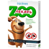 БИОошейник против блох и клещей ЭКО ZOOЛЕКАРЬ для мелких собак, 35 см, разные цвета