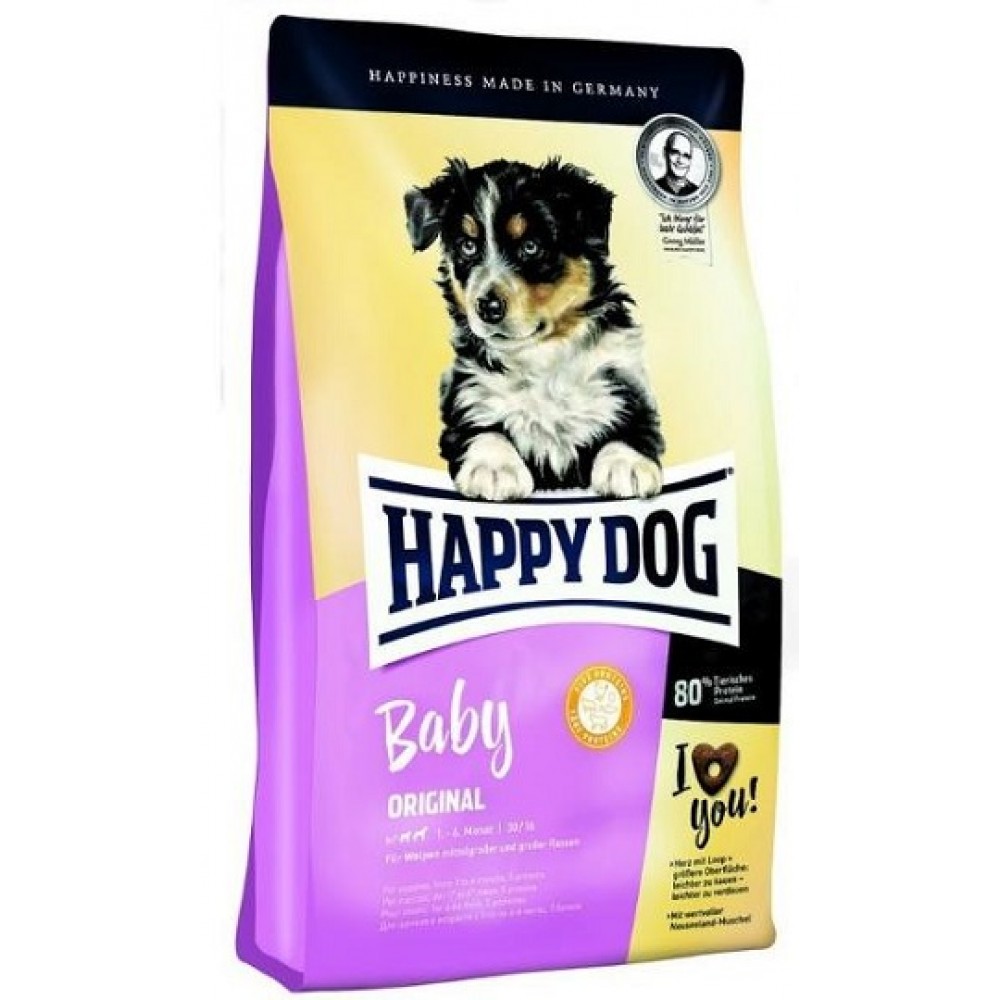 Happy Dog Baby Original - для щенков средних и крупных пород до 6 мес (птица, ягненок, рис) Happy Dog Baby Original - для щенков средних и крупных пород до 6 мес (птица, ягненок, рис)