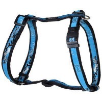 Rogz шлейка для собак нейлон Fancy dress, расцветка Turquoise Chrome, несколько размеров