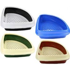 Туалет DOGMAN Триплекс угловой 40х40х15 см (арт. TYZ D71)