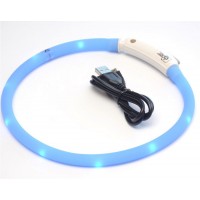 Ошейник светящийся силиконовый с USB зарядкой For Friends, 60 см. (арт. TUZ JPF-008U)