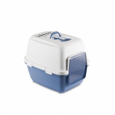 Stefanplast Туалет-домик Cathy Comfort с угольным фильтром и совочком, голубой, 58х45х48 см