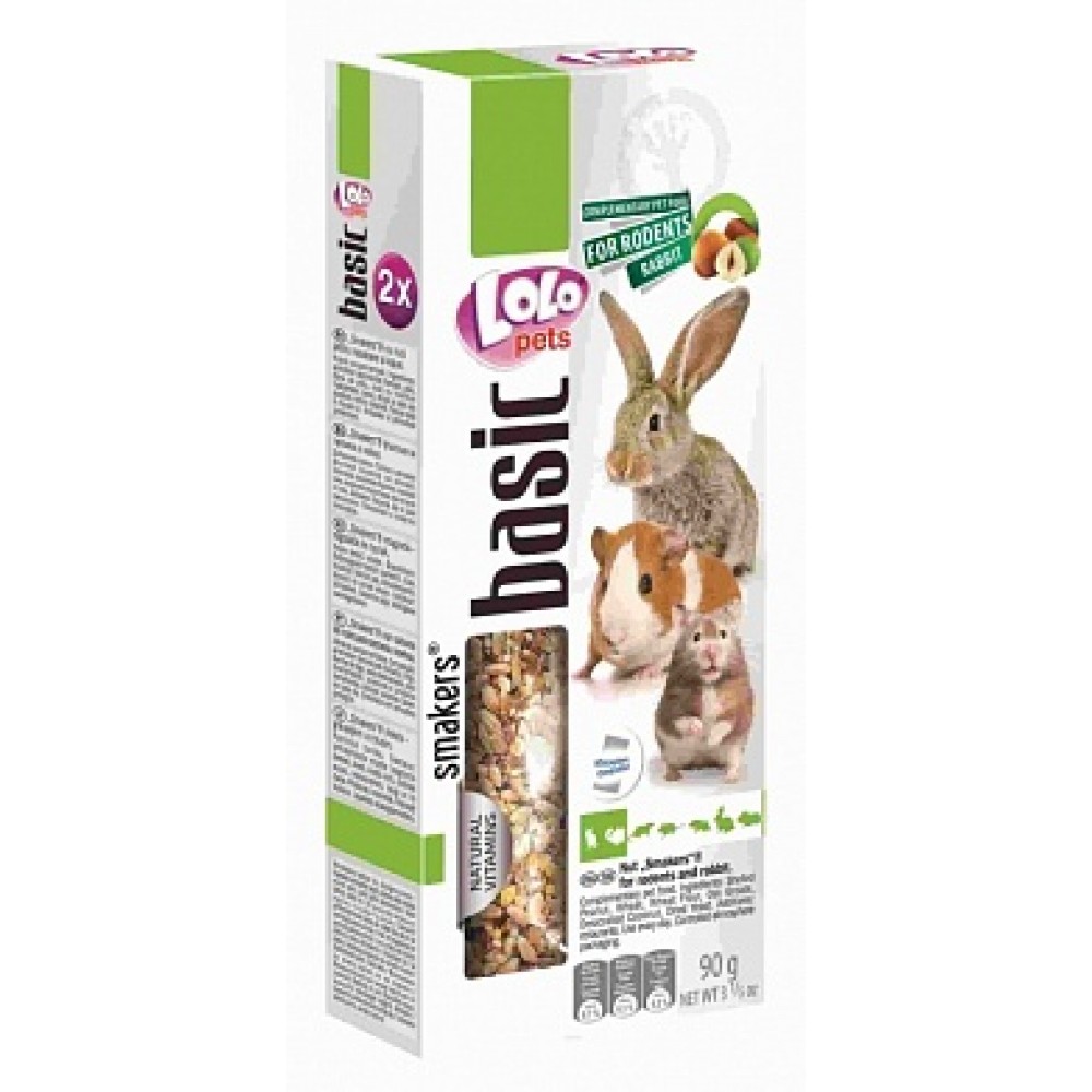LOLO Pets Smakers с орехами для грызунов и кролика (арт. LO 71106) LOLO Pets Smakers с орехами для грызунов и кролика (арт. LO 71106)