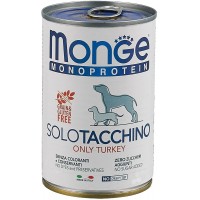 Monge Dog solo Turkey - консервы монопротеин для собак (индейка)