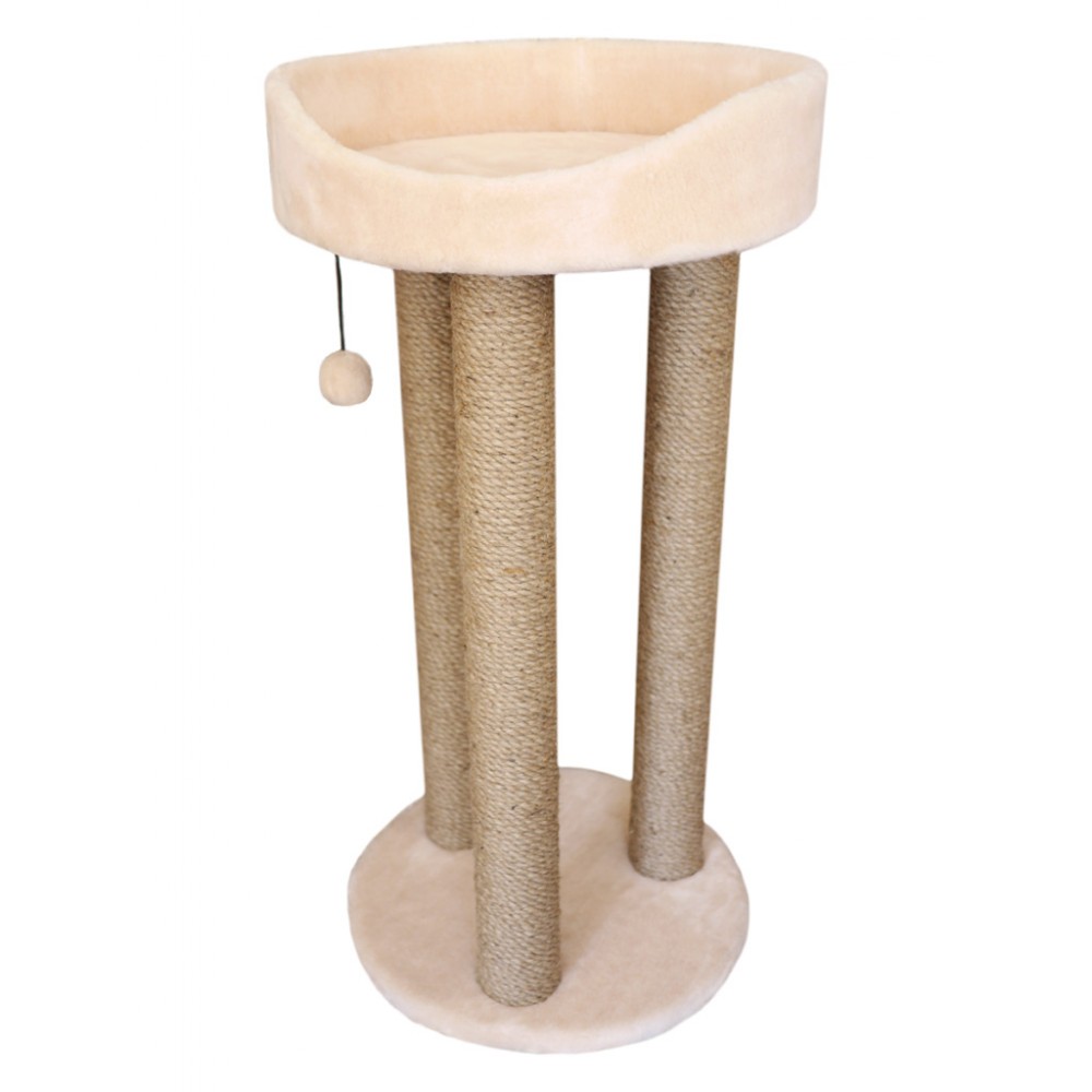Когтеточка Тренога с лежанкой из меха и джута (выс. 85 см, шир. 42 см) Cat House (арт. CH36) Когтеточка Тренога с лежанкой из меха и джута (выс. 85 см, шир. 42 см) Cat House (арт. CH36)
