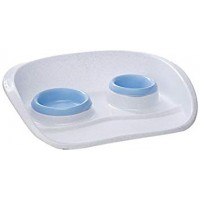 Beeztees Поднос с мисками для кошек 13+14см, 280 мл (арт. ВЕТ650221)