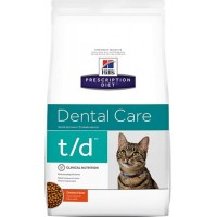 Hill's t/d Dental Care - корм для кошек для здоровья полости рта с курицей.