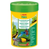 Sera Flora — растительный корм, состоящий из плавающих хлопьев (арт. TYZ 640, 690)