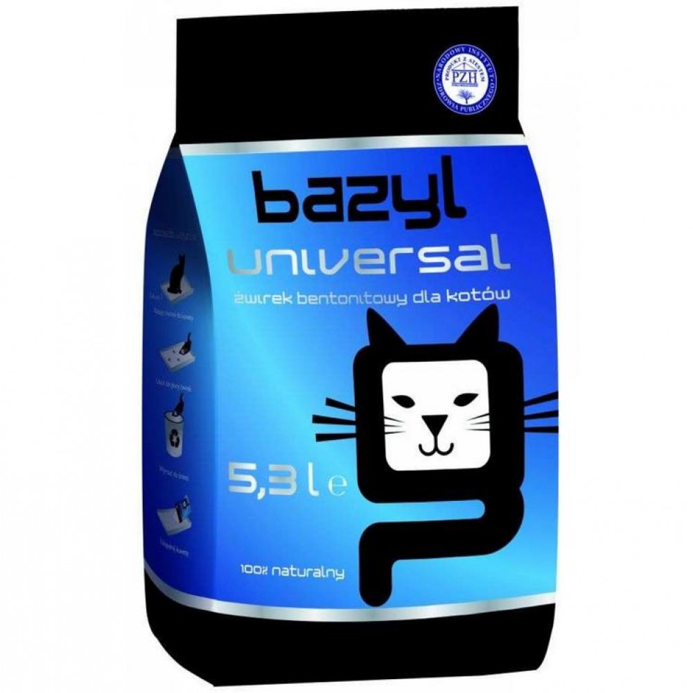 BAZYL Universal бентонитовый наполнитель комкующийся для кошачьего туалета BAZYL Universal бентонитовый наполнитель комкующийся для кошачьего туалета