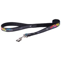 Rogz Поводок для собак Beach Bum Lijn Multi Bone Black, несколько размеров