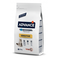 Advance Cat Sensitive - корм сухой для кошек с чувствительным пищеварением лосось и рис