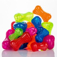Rogz Игрушка Кость из резины с массаж. насечками Rogz Yumz Treat Medium (11,5 - 6,4 см), разные цвета